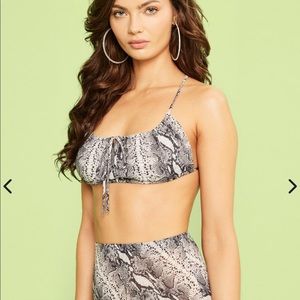 Aiello by frankies bikinis snake tie top